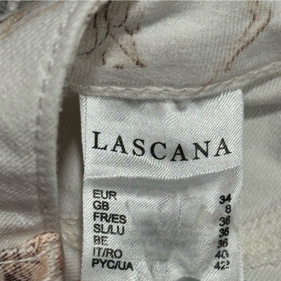 LASCANA Skinny Muted Floral Denim Jean Leggings Jeggings Euro 34 US 2-4 - Picture 12 of 13